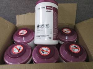 lot 180 image: Case of 6 -70ct Canisters Sani-Clot...
