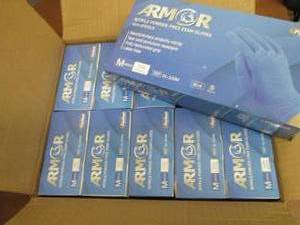 lot 191 image: Case of 10 Boxes Armor Nitrile Powd...