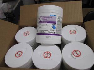 lot 210 image: Case of 12 - 220ct Canisters Ecolab...