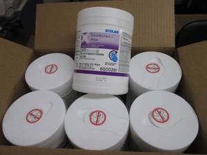 lot 212 image: Case of 12 - 220ct Canisters Ecolab...