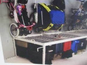 lot 220 image: MonsterRax-4x8 Overhead Garage Stor...