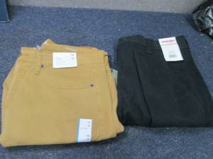 lot 244 image: 2 Pairs Mens Pants, 33x32, 32x32 N...