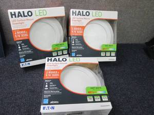lot 269 image: 3 Halo LED Surface Moiunt Downlight...