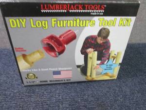 lot 282 image: DIY Log Furniture Tool Kit...