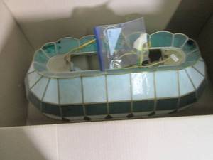 lot 296 image: Large Tiffany Styled Light Fixture...