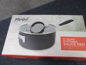 lot 311 image: Parini 2.7 Quart Stackable Sauce Pa...