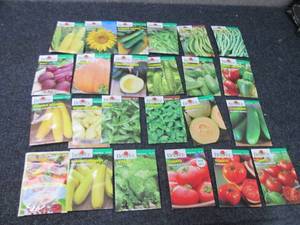 lot 344 image: 24 pks Assorted Burpee Vegetable Se...