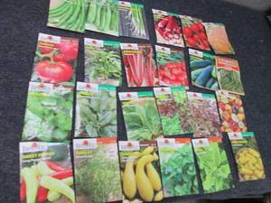 lot 345 image: 24 pks Assorted Burpee Vegetable Se...