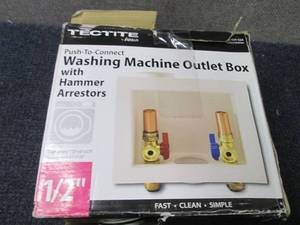 lot 382 image: Tectite Washing Machine Outlet Box...