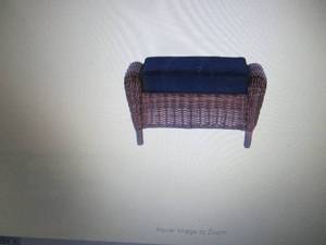 lot 395 image: Hampton Bay Cambridge Ottoman with ...
