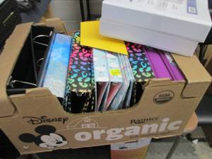 lot 400 image: Box of Assorted Binders...