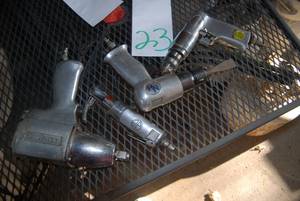 4 pneumatic tools including a chise...