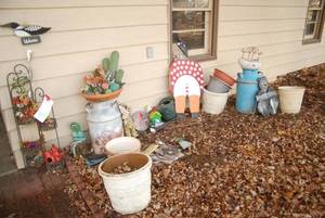Outdoor Decor including painted mil...