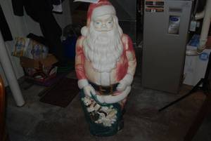 46 tall blow mold Santa (works)...