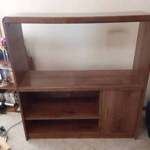 Wood Entertainment Center with 2 op...