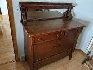 Antique Wooden Wash Buffet Cabinet ...