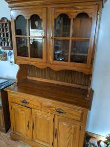 Farmhouse style Buffet Hutch with 2...