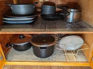 All the Cookie Sheets, frying pans,...