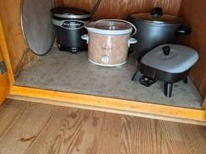 Mini Crock Pot, Mini Griddle, a fry...