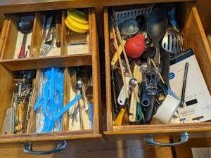 2 Drawers full of misc cooking uten...