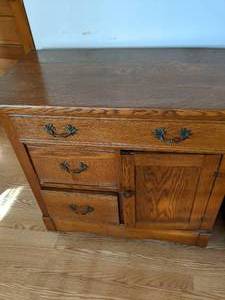 Antique Entryway Wash Cabinet Dress...