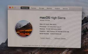 lot 7 image: 27 iMac w Intel i7