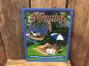 lot 59 image: Vintage Hamms Mirrored Signs