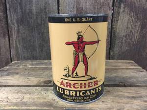 lot 64 image: Vintage Archer Lubricants Aircraft Grade Full Quart