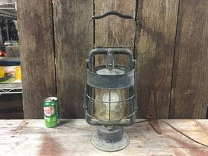 lot 73 image: Antique Dietz King Fire Dept. Lantern