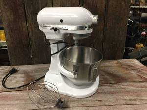 lot 106 image: KitchenAid Commercial Mixer With Wire Whip