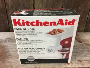 lot 107 image: KitchenAid Food Grinder Attachment in Box