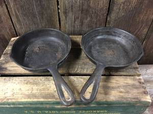 lot 115 image: 2 Vintage BSR Cast Iron Skillets 6 58