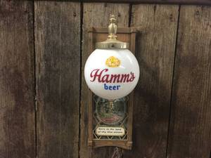 lot 54 image: Vintage Hamms Beer Wall Light
