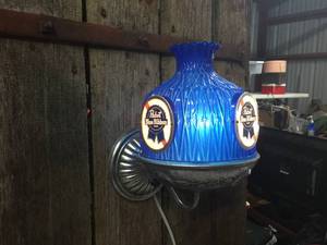 lot 57 image: Vintage Pabst Blue Ribbon Wall Light