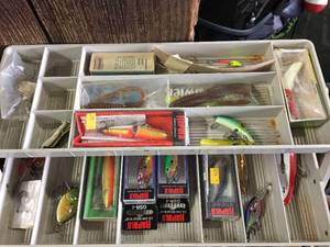 lot 88 image: Vintage Plano Tacklebox With Contents