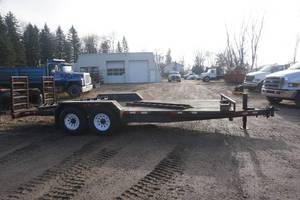2005 Bison 20 Tandem Axle Equipment Utility Trailer