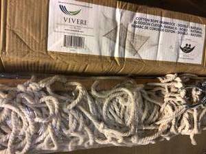 Cotton Rope Hamack Double Natural Customer Returns See Pictures