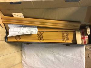 Home Decorations Cordless 212 in Premium Faux Wood Blind Customer Returns See Pictures