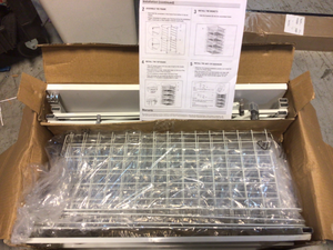 Everbilt 34.3 in. H x 21.50 in. W White Steel 4-Drawer Close Mesh Wire Basket Customer Returns See Pictures