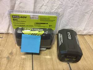 Lot of 2 RYOBI 40V Lithium-Ion 4.0 Ah High Capacity Battery