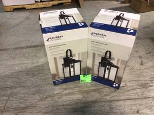 Lot of 2 Progress Lighting Park Court Collection Customer Returns See Pictures