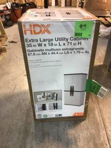 HDX Extra Large Utility Cabinet 351871 in Customer Returns See Pictures