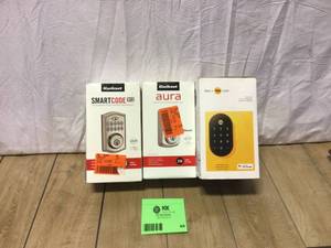 Lot of 3 Smart Lock Door Customer Returns See Pictures