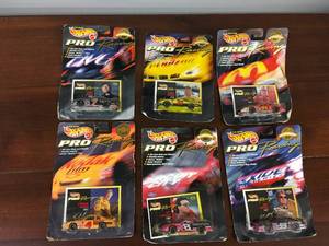 lot 1054 image: Lot of 6 Collectors Hot Wheels Pro Racing Cars