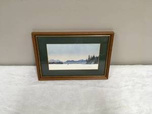 lot 914 image: Cross-Country Skiing Scene By Jack Carver