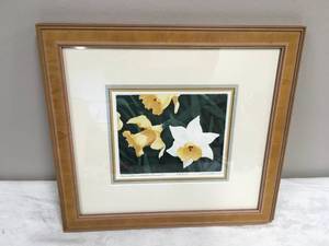 lot 920 image: Mrs. Nettie and Yellow Trumpets By Larry Harris