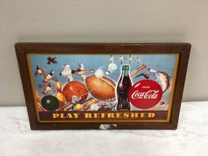 lot 922 image: Play Refreshed Coca-Cola Sign