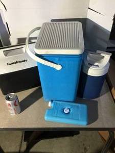 3 Colman coolers