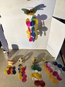 5 Assorted Capiz wind chimes
