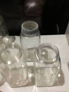 3 square Atlas Pint jars